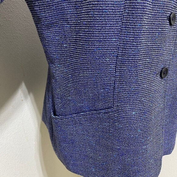 Pendleton Classic Womens Suit Jacket Blazer Blue Wool Blend Fully Lined Size 14 - Picture 3 of 8